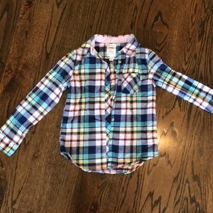Girls Cat and Jack Flannel Shirt